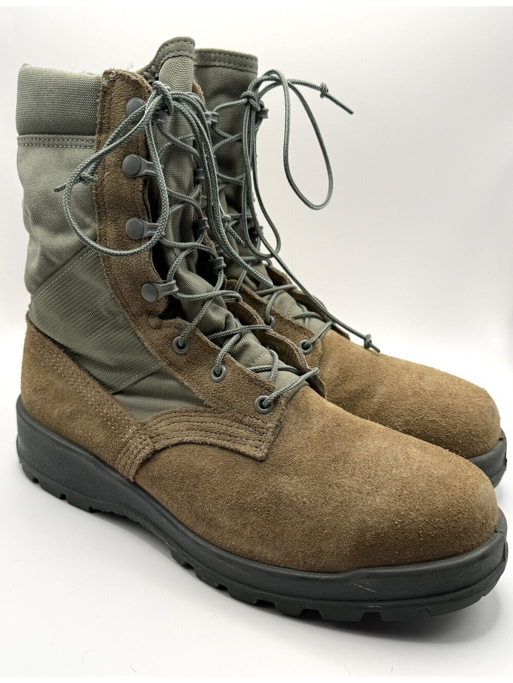 Belleville Military Safety Toe Combat Boots Sz 10.5R Coyote Vibram EH ASTM F2413